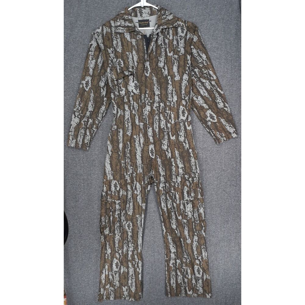 Vintage Charles Daly collection coveralls Adult XL‎ Camoflauge natural bark mens
